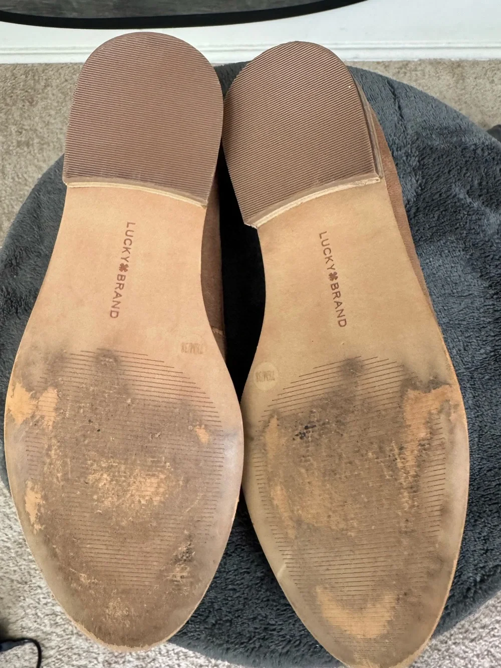 Lucky Brand Brown Leather Penny Loafers Women’s Size 7.5M